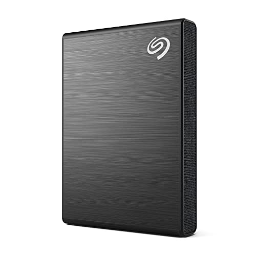 Seagate One Touch SSD 2 TB External SSD Portable – Black, speeds up to 1,030 MB/s, with Android App, 1yr Mylio Create, 4mo Adobe Creative Cloud Photography plan​ and Rescue Services (STKG2000400)