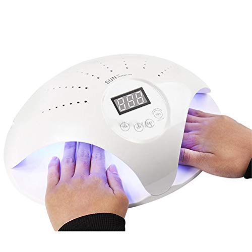 Secador de uñas eléctrico UV LED de doble fuente de luz Lámpara de fototerapia de inducción Las manos grandes del espacio pueden ser horneadas Máquina de uñas 110 / 220v,White
