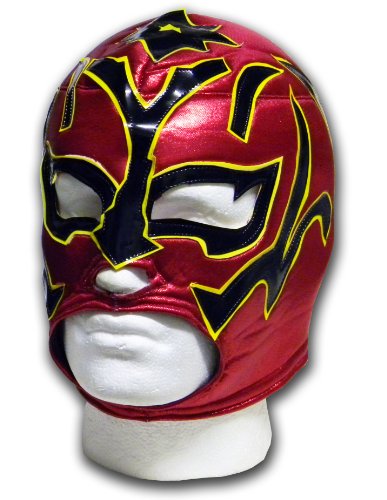 Luchadora Estrella Fugaz Máscara de lucha libre para adultos, diseño de estrella de lucha libre mexicana